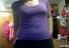 Amateur webcam masturbation with tits and ass