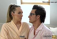 Wow! Daddy4k Slut Strips Naked for Senior's Dick