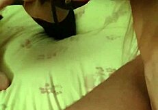 hot milf in lingerie swallows deepthroat