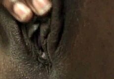 Black Pussy Played With Roughly