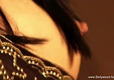 Dancing sensually in the Indian moonlight