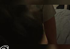 Whore eagerly sucking my throbbing cock with intense passion