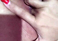 Latina Lesbian Girl Masturbates Her Wet Vagina So Well!