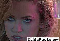 Blonde Teen Whore Masturbates on Desk