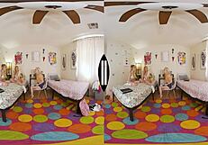 Blonde Co-Eds Feel Naughty Playing Together