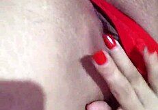 Latina Lesbian Girl Masturbates Her Wet Vagina So Well!