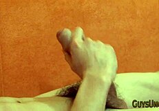 Twink Feels Ecstasy Pulling Foreskin Solo