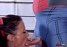 Sofie Marie's Perky Big Tits Bounce During Intense Deepthroat Blowjob