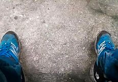 Hey, check this Brazilian gay guy jerking off in the woods! 🌳💦