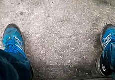 Hey, check this Brazilian gay guy jerking off in the woods! 🌳💦