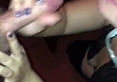 Intense Blowjob With Glasses On Amazing Cock