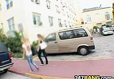 brianna love and abella anderson perform hardcore blowjob and ass sex