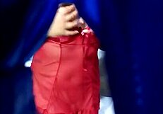 AMATEUR ROLE PLAYS WITH MOTHER'S UNDERWEAR AND TEASES WET PUSSY UNTIL SQUIRTING!