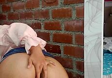 Intense Latina MILF Squirts Cum on Big Ass During Hardcore Fucking