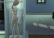 Is This Girl Masturbating Around the House?