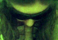 Blindfolded girlfriend gives blowjob to old friend