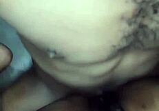 ebony milf in missionary fucking her ass