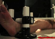 Mistress Dominates Bound Submissive In Lesbian Bdsm