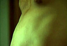 Lesbian couple craves to share a hard cock in bed