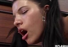 Pigtailed Cutie Gets Fucked Hard by a Huge Cock in Wild Action