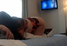 She eagerly sucks on a hard, thick cock in this intense scene.