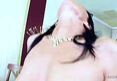 two mature women in lesbian dildo sex to orgasm