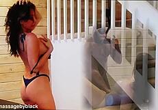 former pornstar lezley zen visits for tempting massage