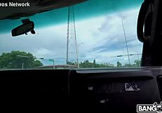 His Blonde Girl Rides Interracial Cock For Shaved Pussy Creampie