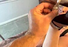 chloedarkrose gets bound for her master's teasing.