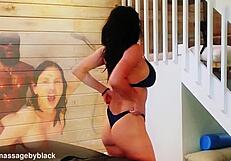 former pornstar lezley zen visits for tempting massage