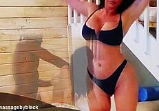 former pornstar lezley zen visits for tempting massage