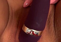 my pussy cumming from vibrator close up