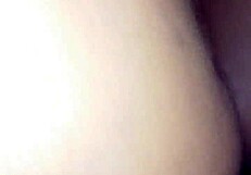 Amateur couple shares intense late night creampie session in their homemade bedroom