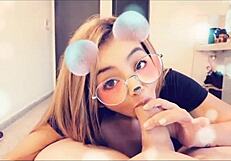 Big boobed lovely passioned pretty beauty welcomes appreciable thick wet kissed cock sucking pov reply