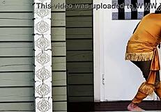 Blonde milf sucking in cosplay costume