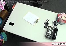 Redhead Biker Chick Fucked by Security Guard