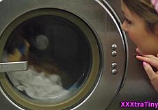 i tiny teen 18+ rammed in public