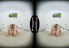 regina rich rubbing wet pussy in vr lingerie