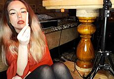 Wife Smokes A Cigarette