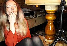 Wife Smokes A Cigarette