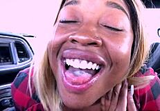 Nina Rivera Swallows Cock In Car