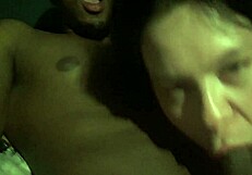 A couple enjoys a homemade head massage