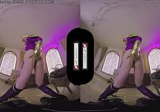 Carly Rae Summers rides trimmed pussy in bold VR cosplay as Ivy Valentine.