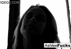Ashlee Graham Smokes While Showing Natural Tits