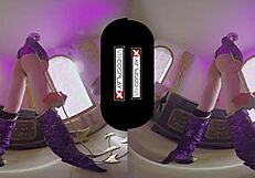 Carly Rae Summers rides trimmed pussy in bold VR cosplay as Ivy Valentine.