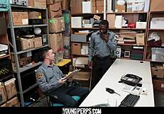 guard fucks guard's ass quietly