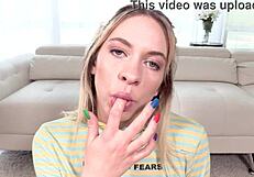 khloe kapri takes big cock pov anal, deepthroat, facefuck, all the way down with cum swallow