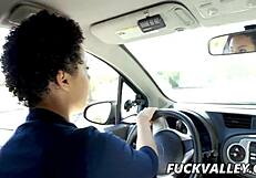 Ebony Teen Rides Instructor