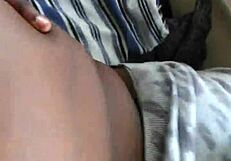 Watch this ebony babe get her big ass pounded doggystyle