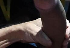 Amateur Strokes Cock While Teasing